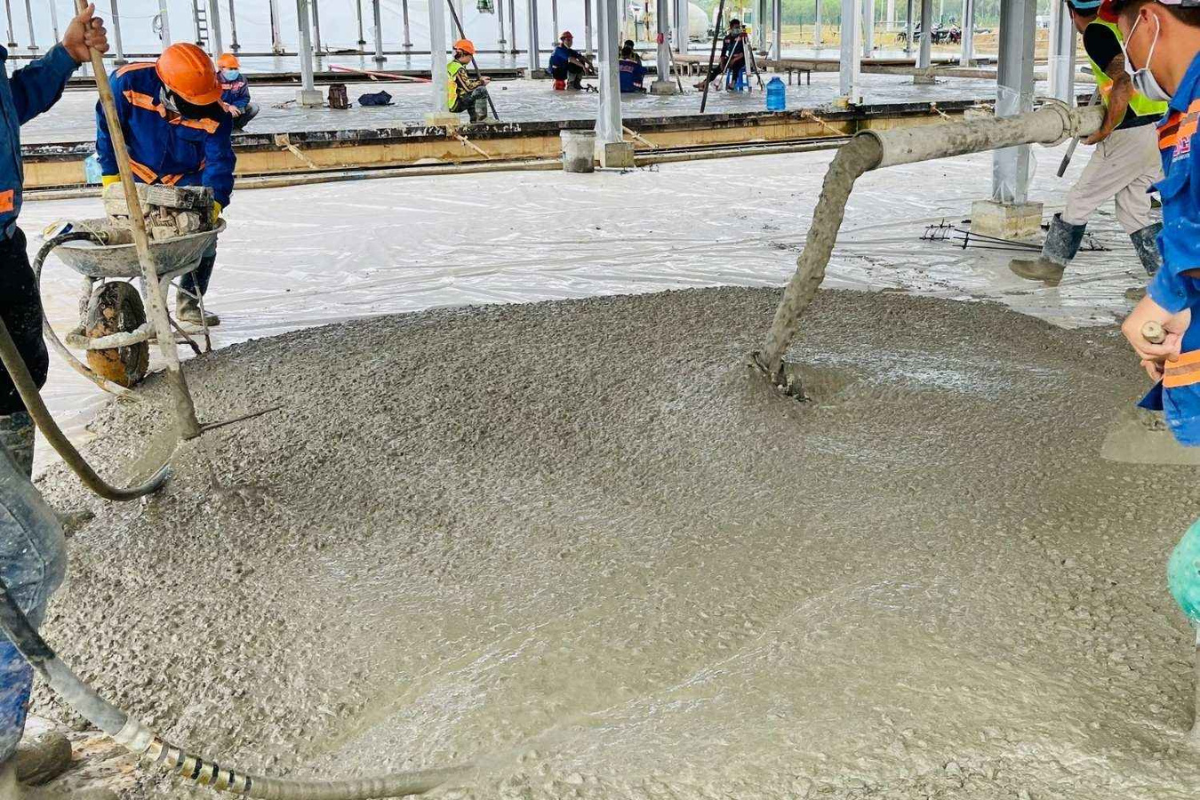 Bê tông tươi đổ sàn Bắc Giang